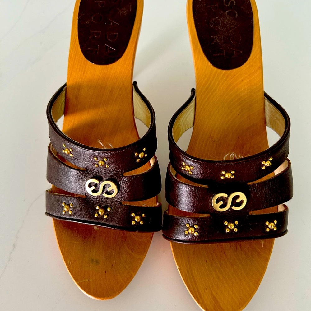 Vintage Escada clogs
